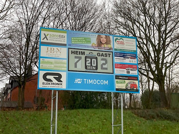 Neue Anzeigetafel - Rhenania-Hochdahl 1:0
