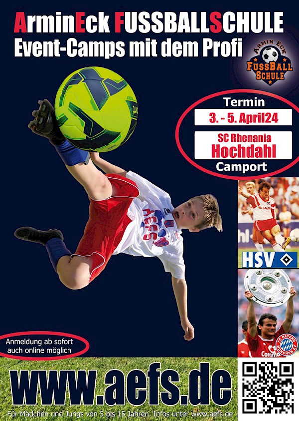 Fußballcamp mit dem ehemaligen Bundesligaspieler Armin Eck beim SC Rhenania
