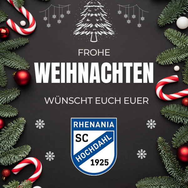 FROHE WEIHNACHTEN WÜNSCHEN WIR ALLEN RHENANEN