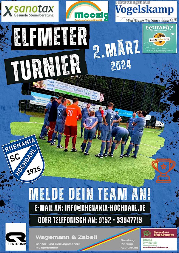 Erstes ELF-Meter Turnier in der Geschichte des SCR!