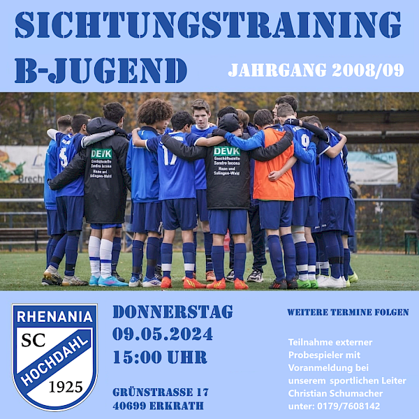 Sichtungstraining B-Jugend