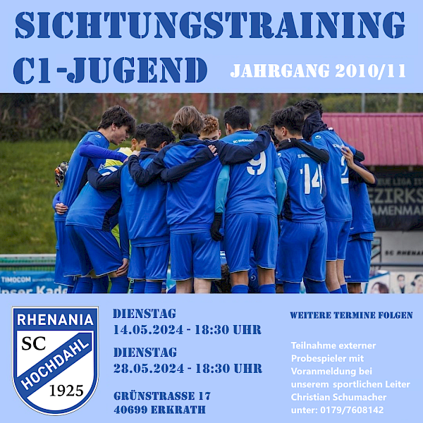 Sichtungstraining C1-Jugend