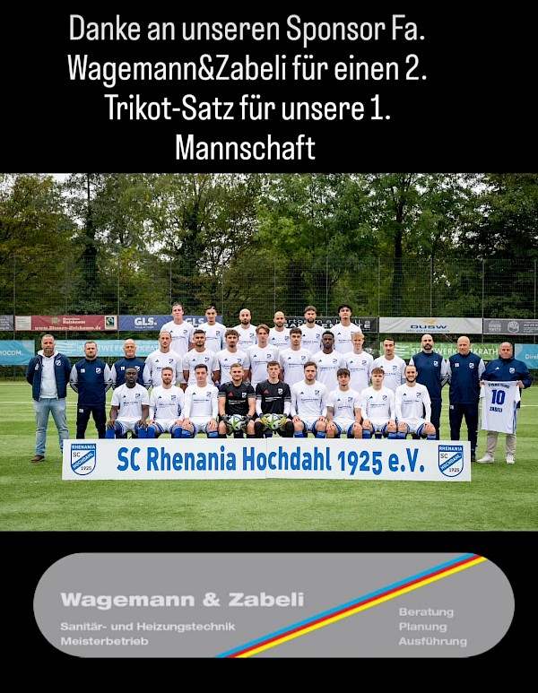 Danke an unseren Sponsor der Firma Wagemann & Zabeli