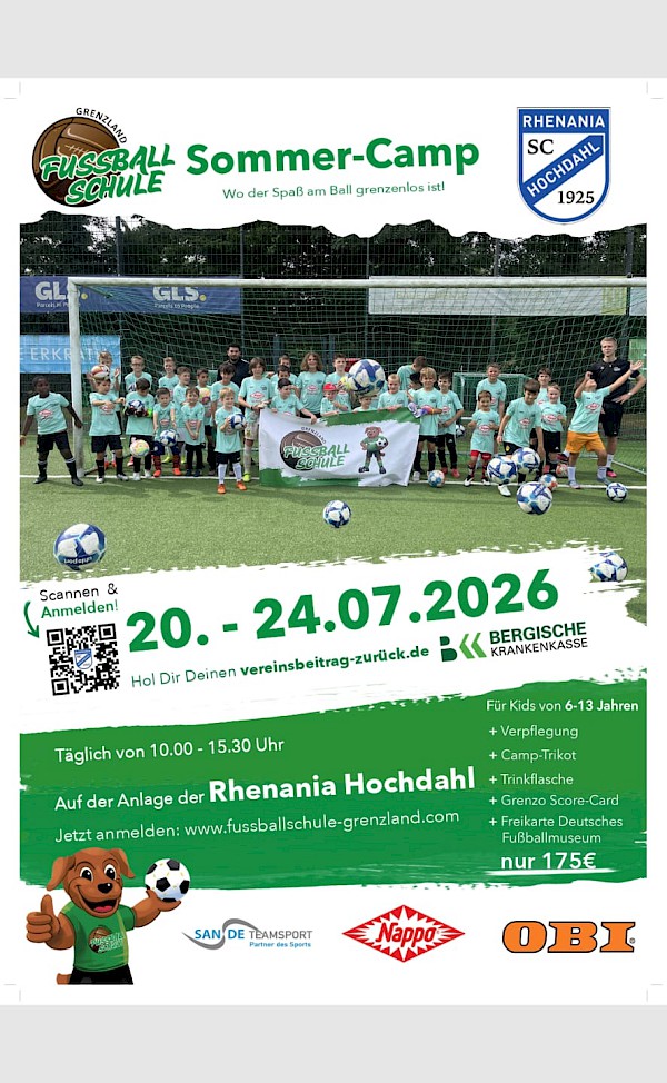 Sommer-Camp Rhenania Hochdahl - 20.-24.07.2026
