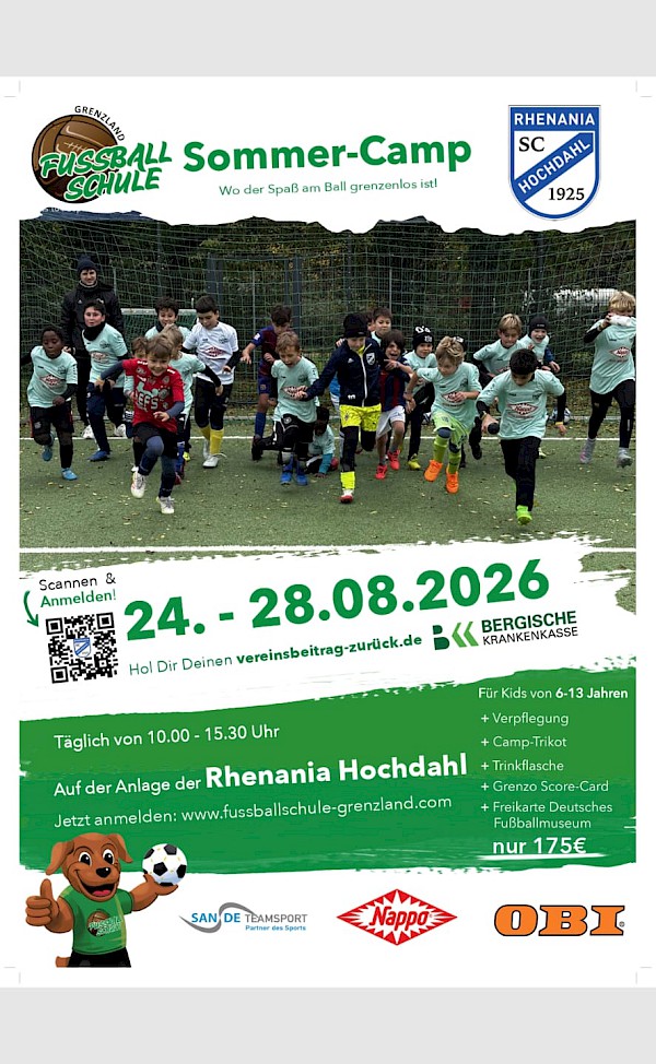 Sommer-Camp Rhenania Hochdahl - 24.-28.08.2026
